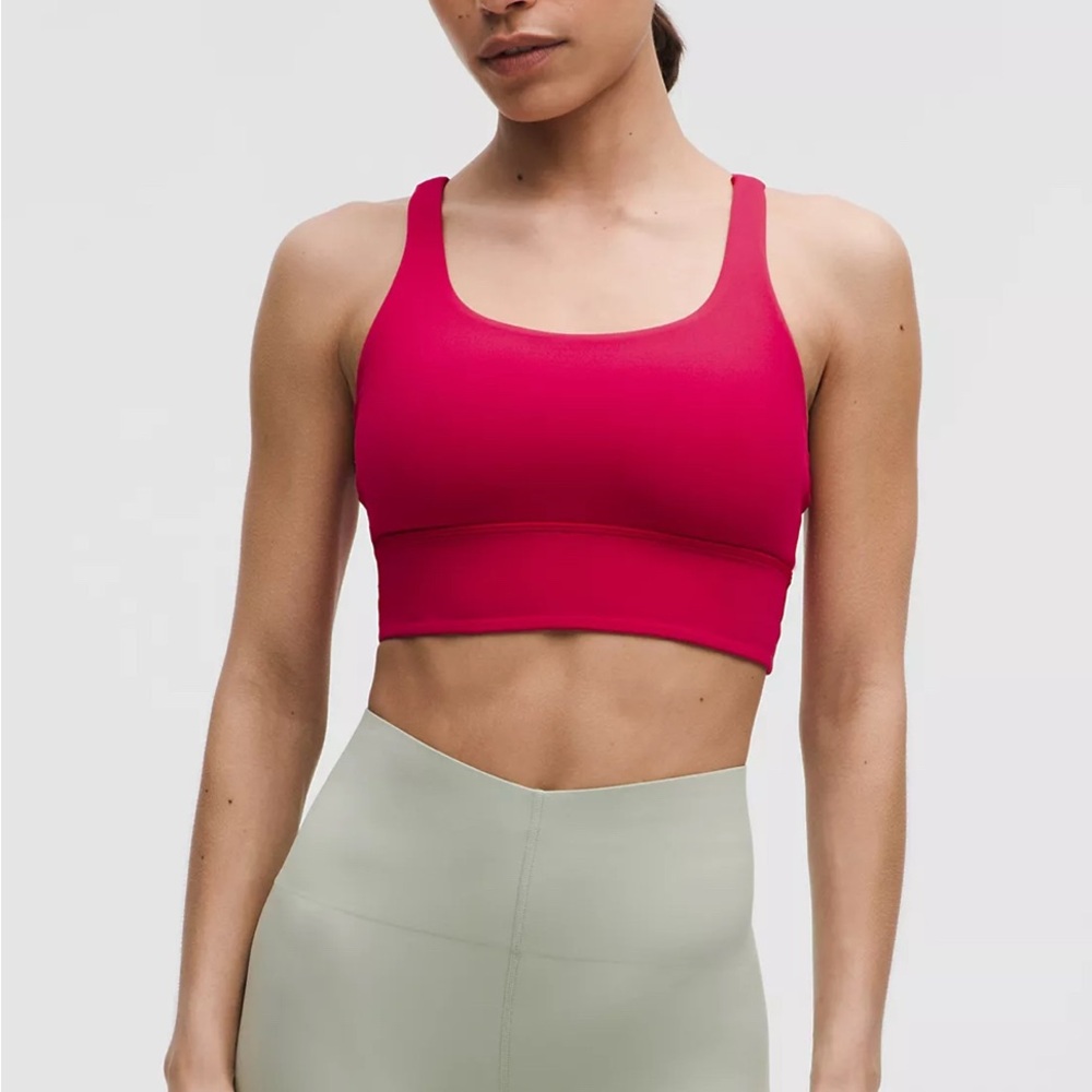 Lululemon Pink Sports Bra Seamless Racerback